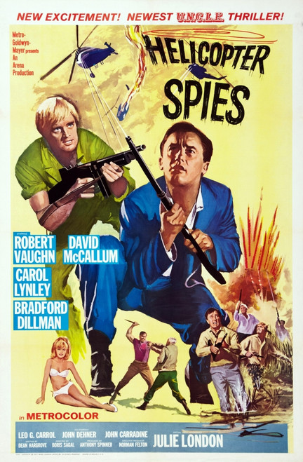 The Helicopter Spies Us Poster Art Carol Lynley David Mccallum Roy Jenson Robert Vaughn 1968 Movie Poster Masterprint - Item # VAREVCMSDHESPEC001H