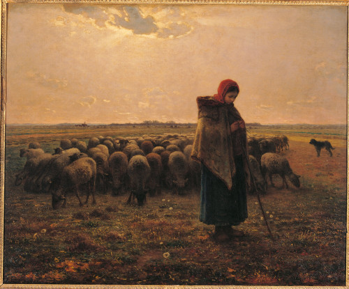 Shepherdess With Her Flock Poster Print - Item # VAREVCMOND025VJ946H