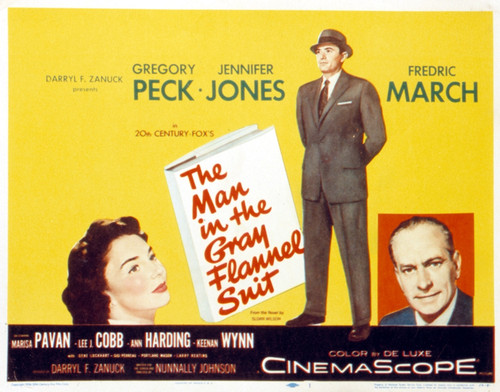 The Man In The Gray Flannel Suit Jennifer Jones Gregory Peck Frederic March 1956. Tm And Copyright ?? 20Th Century Fox Film Corp. All Rights Reserved. Courtesy: Everett Collection. Movie Poster Masterprint - Item # VAREVCMSDMAINFE003H