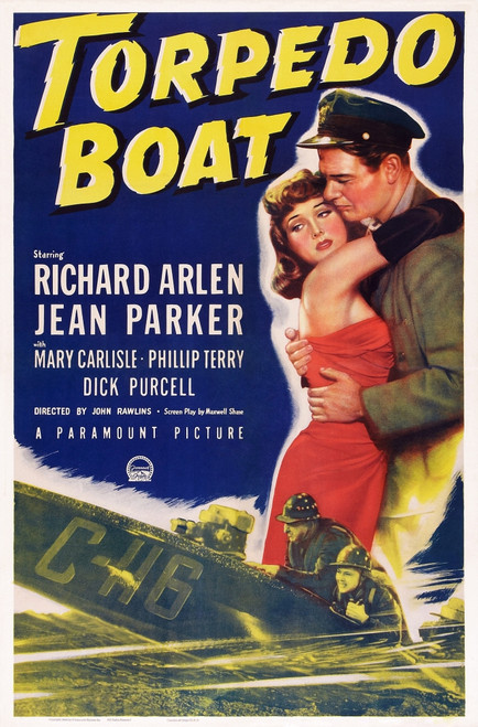 Torpedo Boat Us Poster Art Top From Left: Jean Parker Richard Arlen 1942 Movie Poster Masterprint - Item # VAREVCMCDTOBOEC002H