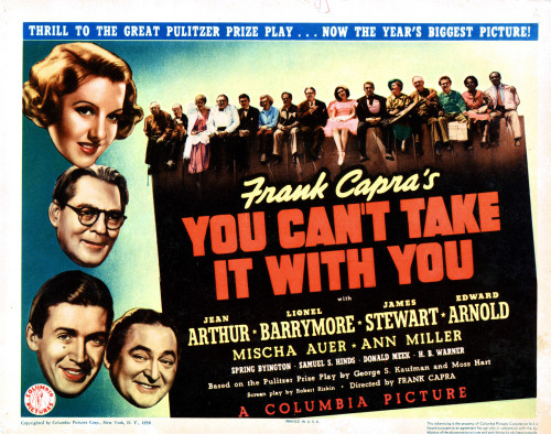 You Can'T Take It With You Left From Top Jean Arthur Lionel Barrymore James Stewart Edward Arnold 1938 Movie Poster Masterprint - Item # VAREVCMSDYOCAEC007H