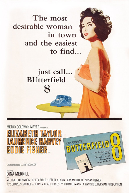 Butterfield 8 Us Poster Art Elizabeth Taylor 1960 Movie Poster Masterprint - Item # VAREVCMCDBUEIEC005H