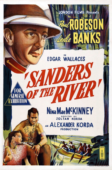 Sanders Of The River Top: Leslie Banks; Bottom From Left: Nina Mae Mckinney Paul Robeson 1935 Movie Poster Masterprint - Item # VAREVCMCDSAOFEC020H