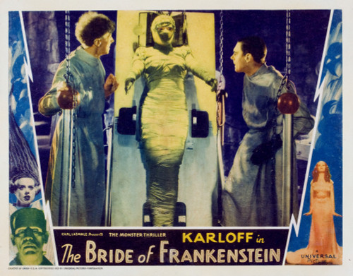 Bride Of Frankenstein Ernest Thesinger Elsa Lanchester Colin Clive 1935. Movie Poster Masterprint - Item # VAREVCMCDBROFEC028H