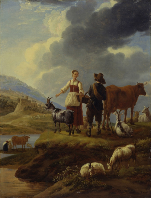 Italianate Landscape With Shepherds And Flock Poster Print - Item # VAREVCMOND075VJ638H