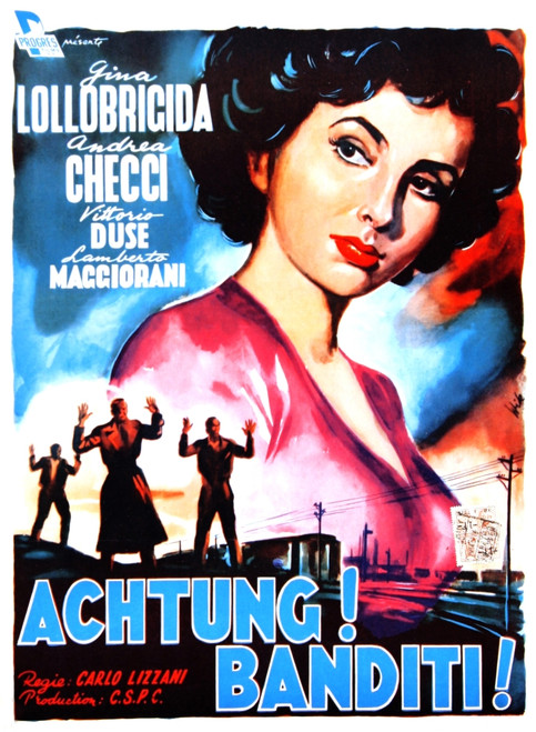 Attention! Bandits! Italian Poster Art 1951 Movie Poster Masterprint - Item # VAREVCMCDATBAEC001H
