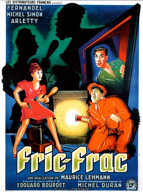 Fric-Frac French Poster Art From Left: Arletty Michel Simon Fernandel 1939 Movie Poster Masterprint - Item # VAREVCMCDFRFREC079H