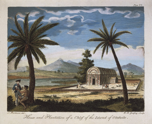 House And Plantation Of A Chief Of The Island Of Otaheitenow Tahiti Poster Print - Item # VAREVCFINA055AH253H