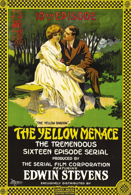 The Yellow Menace Right: Edwin Stevens In 'Episode 10-The Yellow Shadow' On Poster Art 1916 Movie Poster Masterprint - Item # VAREVCMCDYEMEEC007H