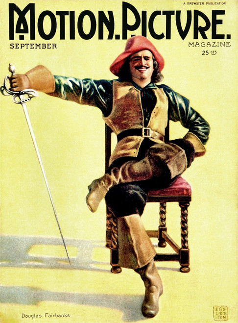 Douglas Fairbanks Sr. In The Three Musketeers On The Cover Of Motion Picture Magazine September 1921 Photo Print - Item # VAREVCPCDDOFAEC001H