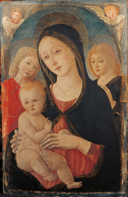 Madonna With Child And Two Angels Poster Print - Item # VAREVCMOND024VJ089H