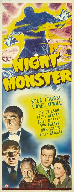 Night Monster From Top: Bela Lugosi Lionel Atwill Ralph Morgan Don Porter Irene Hervey 1942. Movie Poster Masterprint - Item # VAREVCMCDNIMOEC021H