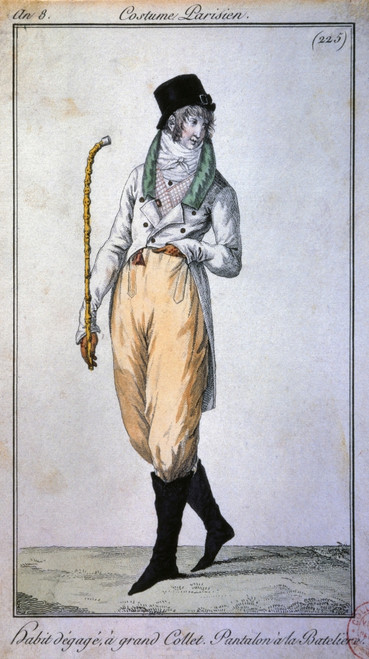 Engraving. The Muscadin. Paris Musee Du Costume. / Gravure  Le Muscadin  Paris . Musee Du Costume Poster Print - Item # VAREVCCRLA004YF855H