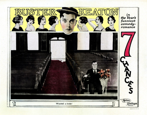 Seven Chances Us Lobbycard Buster Keaton 1925 Movie Poster Masterprint - Item # VAREVCMSDSECHEC001H