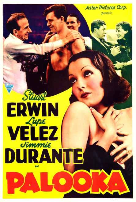 Palooka Us Re-Release Poster Art Foreground: Lupe Velez; Top From Left: Jimmy Durante Stuart Erwin Tom Dugan Stuart Erwin Lupe Velez 1934 Movie Poster Masterprint - Item # VAREVCMCDPALOEC020H
