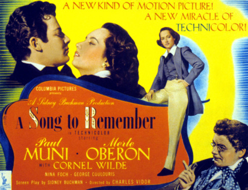 A Song To Remember Cornel Wilde Merle Oberon Paul Muni 1945 Movie Poster Masterprint - Item # VAREVCMSDSOTOEC025H