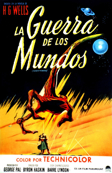 The War Of The Worlds Spanish Poster Art From Left: Ann Robinson Gene Barry 1953 Movie Poster Masterprint - Item # VAREVCM4DWAOFEC007H