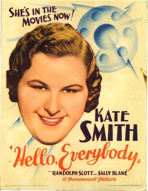 Hello Everybody! Kate Smith On Midget Window Card 1933. Movie Poster Masterprint - Item # VAREVCMCDHEEVEC001H