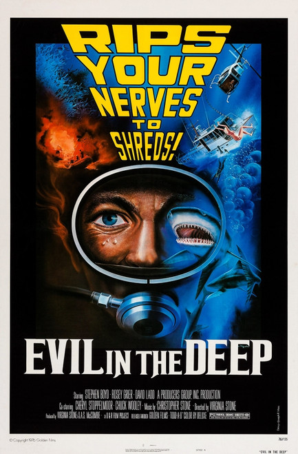 Evil In The Deep [Aka Treasure Of Jamaica Reef] Us Poster Art 1976 Movie Poster Masterprint - Item # VAREVCMSDEVINEC001H