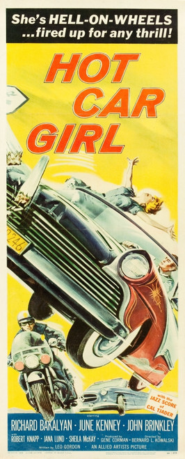 Hot Car Girl Us Insert Poster Art 1958. Movie Poster Masterprint - Item # VAREVCMCDHOCAEC018H