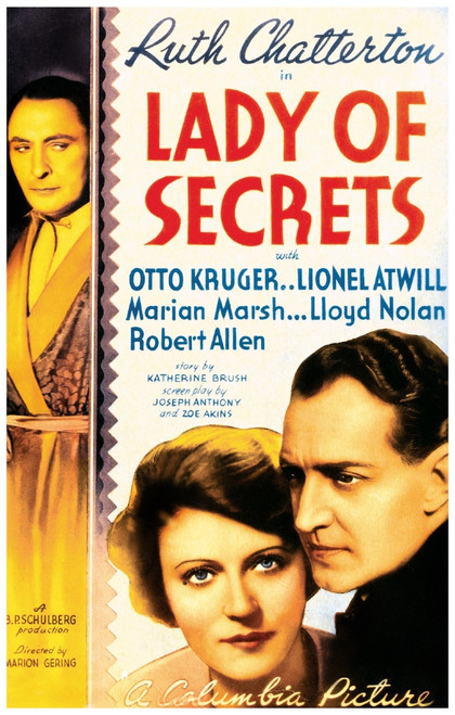 Lady Of Secrets Us Poster Art From Left: Lionel Atwill Ruth Chatterton Otto Kruger 1936 Movie Poster Masterprint - Item # VAREVCMCDLAOFEC222H