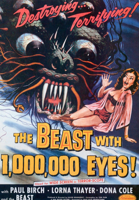 The Beast With A Million Eyes 1955 Movie Poster Masterprint - Item # VAREVCM8DBEWIEC004H