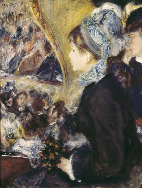 Renoir Pierre-Auguste. At The Theatre. 1876-1877. Impressionism. Oil On Canvas. United Kingdom. London. National Gallery. ?? Aisa/Everett Collection Poster Print - Item # VAREVCFINA044AH128H