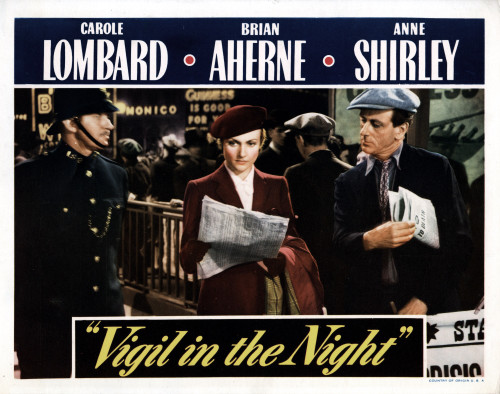 Vigil In The Night Carole Lombard 1940 Movie Poster Masterprint - Item # VAREVCMCDVIINEC010H