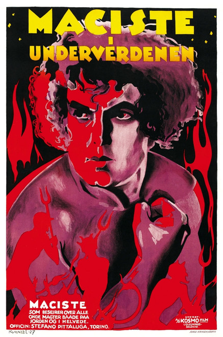 Maciste In Hell Danish Poster Art 1925. Movie Poster Masterprint - Item # VAREVCMCDMAINEC203H