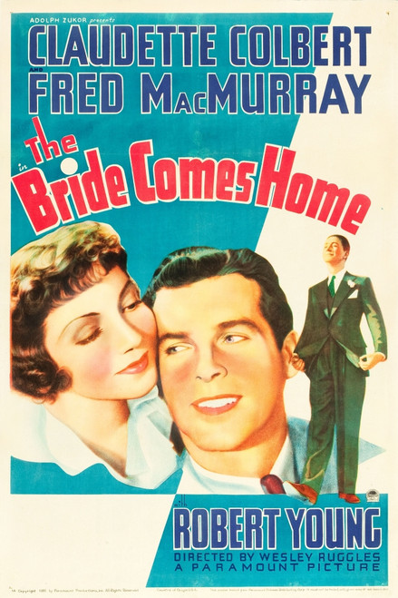 The Bride Comes Home L-R: Claudette Colbert Fred Macmurray On U.S. Poster Art 1935 Movie Poster Masterprint - Item # VAREVCMCDBRCOEC004H