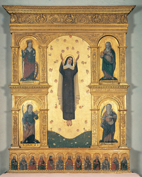 Unknown Artist Polyptych 15Th Century Wood Carved And Gilded Italy Lombardy Varenna Como San Giorgio Parish Church Everett CollectionMondadori Portfolio Poster Print - Item # VAREVCMOND030VJ895H