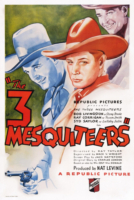 The Three Mesquiteers Us Poster Art Bob Livingston Ray Corrigan Syd Saylor 1936 Movie Poster Masterprint - Item # VAREVCMCDTHMEEC047H