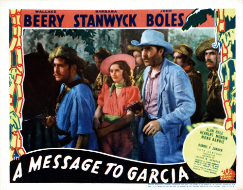 A Message To Garcia Center From Left Barbara Stanwyck John Boles 1936 Tm & Copyright ??20Th Century Fox Film Corp./Courtesy Everett Collection Movie Poster Masterprint - Item # VAREVCMCDMETOFE005H