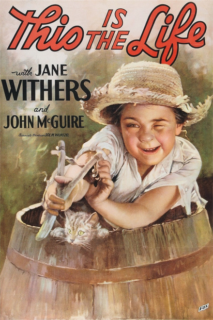 This Is The Life Us Poster Art Jane Withers 1935. Tm And Copyright ??20Th Century Fox Film Corp. All Rights Reserved/Courtesy Everett Collection Movie Poster Masterprint - Item # VAREVCMCDTHISFE004H