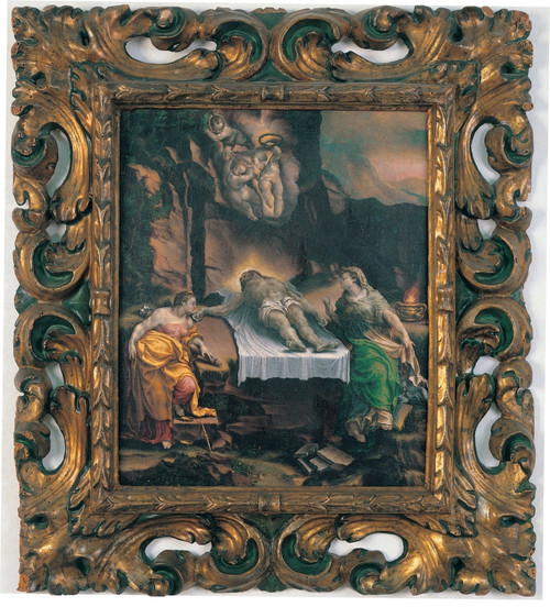 Orsi Lelio Mourning The Dead Christ With Cornice 16Th Century Oil On Canvas Italy Emilia Romagna Modena Estense Gallery Everett CollectionMondadori Portfolio Poster Print - Item # VAREVCMOND030VJ850H