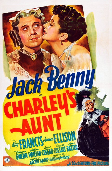Charley'S Aunt Us Poster Art Jack Benny Kay Francis 1941. Tm & Copyright ??20Th Century-Fox Film Corp. All Rights Reserved/Courtesy Everett Collection Movie Poster Masterprint - Item # VAREVCMSDCHAUFE002H