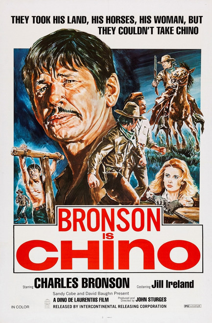 Chino Us Poster Art Charles Bronson Jill Ireland 1973 Movie Poster Masterprint - Item # VAREVCMSDCHINEC009H