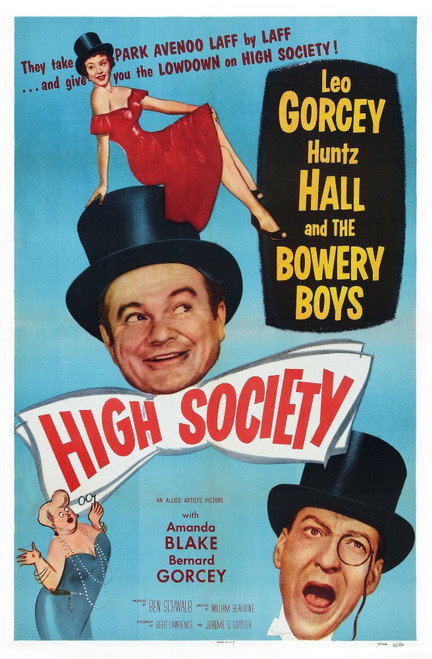High Society Us Poster Art From Top: Amanda Blake Leo Gorcey Huntz Hall 1955 Movie Poster Masterprint - Item # VAREVCMCDHISOEC020H