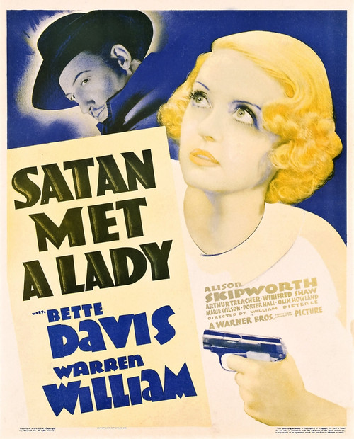 Satan Met A Lady Us Poster Art From Left: Warren William Bette Davis 1936 Movie Poster Masterprint - Item # VAREVCMMDSAMEEC007H