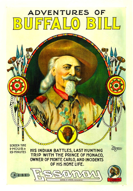 The Adventures Of Buffalo Bill Buffalo Bill 1917 Movie Poster Masterprint - Item # VAREVCMCDADOFEC132H