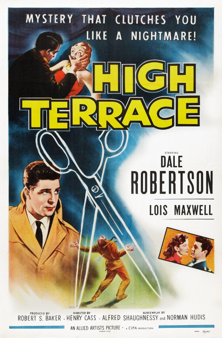 High Terrace Us Poster Art Left: Dale Robertson; Bottom Right Inset: Lois Maxwell Dale Robertson 1956 Movie Poster Masterprint - Item # VAREVCMCDHITEEC012H