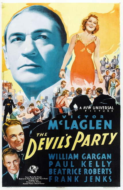 The Devil'S Party Us Poster Art Top From Left: Victor Mclaglen Beatrice Roberts; Lower Left From Top: William Gargan Frank Jenks 1938 Movie Poster Masterprint - Item # VAREVCMCDDEPAEC166H