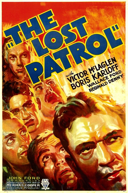 The Lost Patrol Lower Right: Victor Mclaglen 1934. Movie Poster Masterprint - Item # VAREVCMCDLOPAEC019H