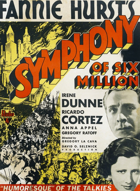 Symphony Of Six Million Us Poster Art From Top: Richard Dix Irene Dunne 1932 Movie Poster Masterprint - Item # VAREVCMCDSYOFEC001H