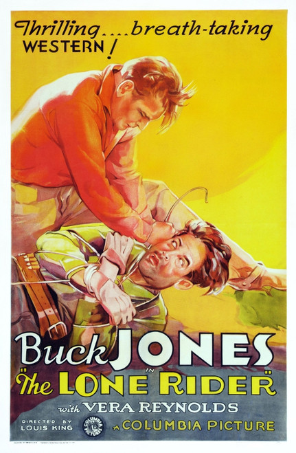 The Lone Rider Us Poster Art Buck Jones 1930 Movie Poster Masterprint - Item # VAREVCMMDLORIEC002H