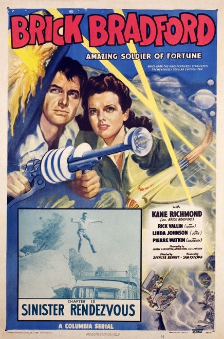 Brick Bradford Kane Richmond Linda Leighton 1947. Movie Poster Masterprint - Item # VAREVCMCDBRBREC009H