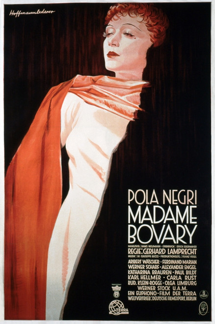 Madame Bovary German Poster Pola Negri 1937 Movie Poster Masterprint - Item # VAREVCMSDMABOEC013H
