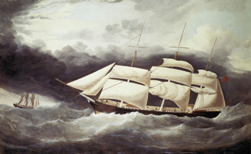 Clipper For The Tea Transport. Anonymous English. Oil On Canvas. United Kingdom. England. Greenwich. National Maritime Museum. ?? Aisa/Everett Collection Poster Print - Item # VAREVCFINA055AH176H