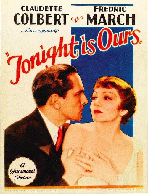 Tonight Is Ours From Left: Fredric March Claudette Colbert On Midget Window Card 1933. Movie Poster Masterprint - Item # VAREVCMCDTOISEC003H
