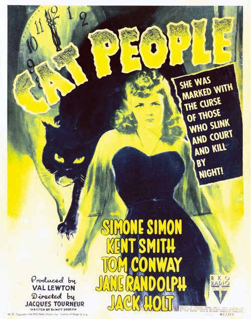 Cat People Simone Simon On Window Card 1942. Movie Poster Masterprint - Item # VAREVCMCDCAPEEC008H